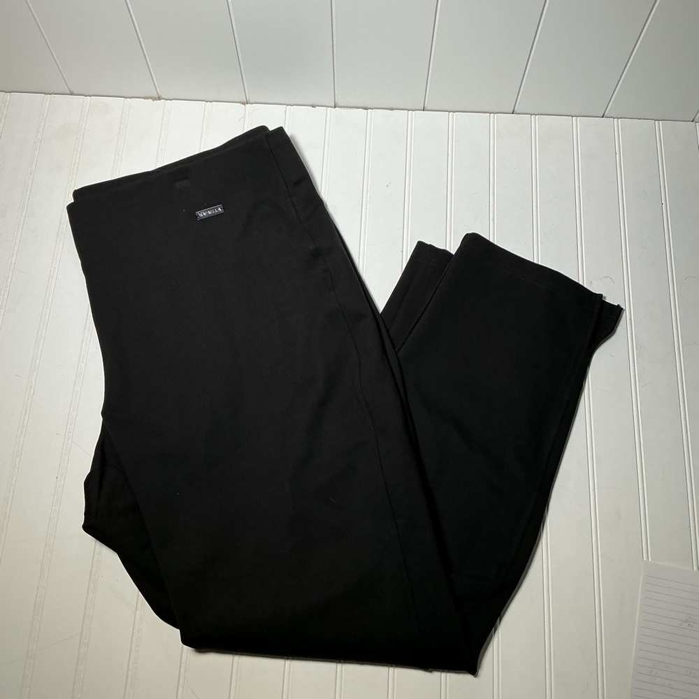 Rafaella Women's Curvy Pants Plus Size 3X Black Office Stretch High Rise
